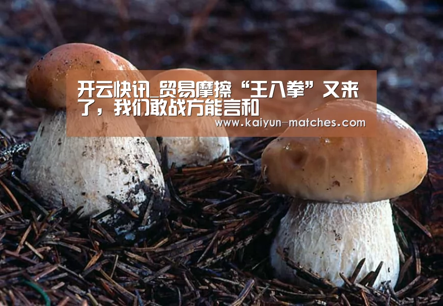 开云快讯_贸易摩擦“王八拳”又来了,我们敢战方能言和(图1) 开云快讯